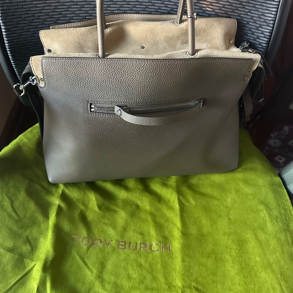 Tory Burch Large Mercer Pebbled Satchel - Picture 3 of 4